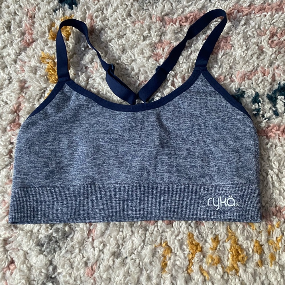 Ryka blue sports bra, small